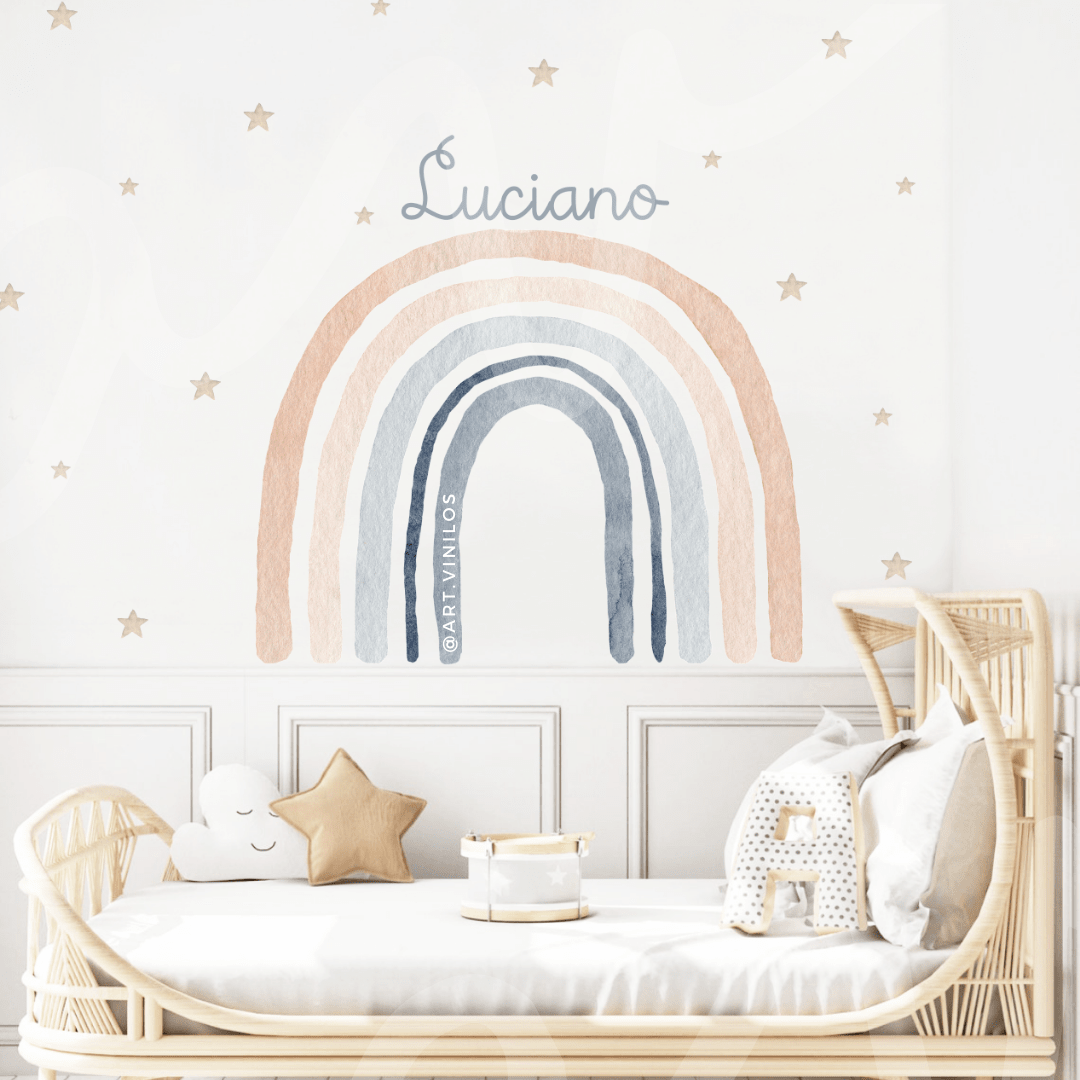 Vinil Deco Arcoiris Acuarela 11