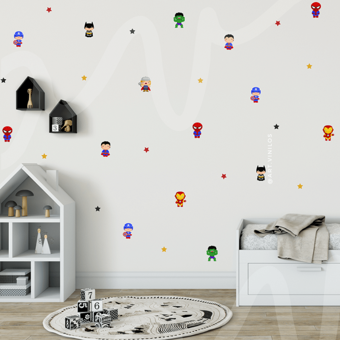Wallstickers Super Héroes Mini2