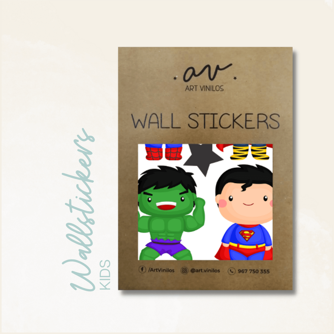 Wallstickers Super Héroes Mini1