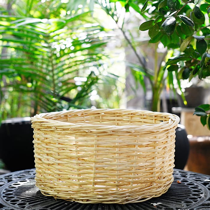 Canasto Mimbre 20x40 Blanco