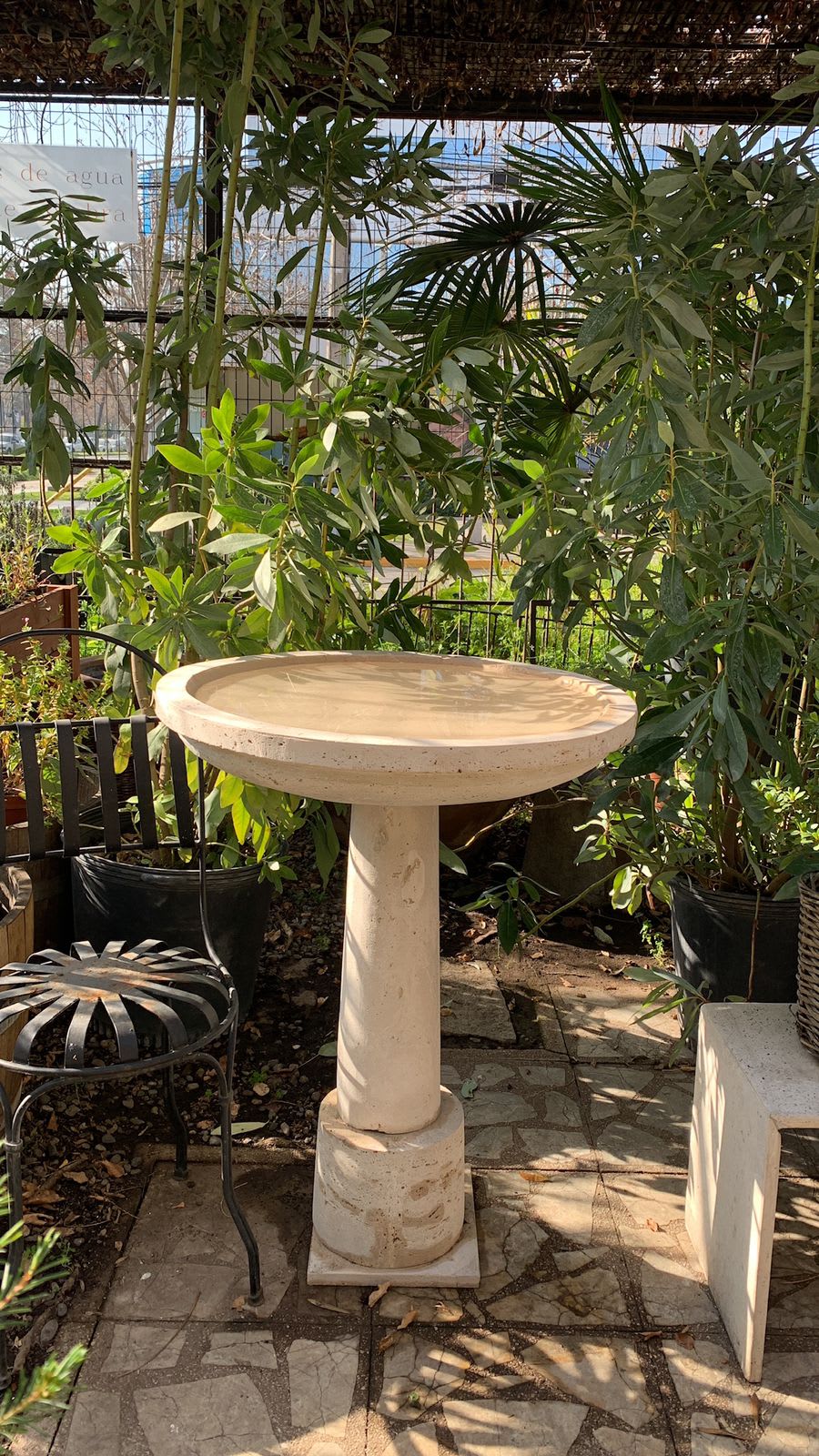 Pileta de travertino