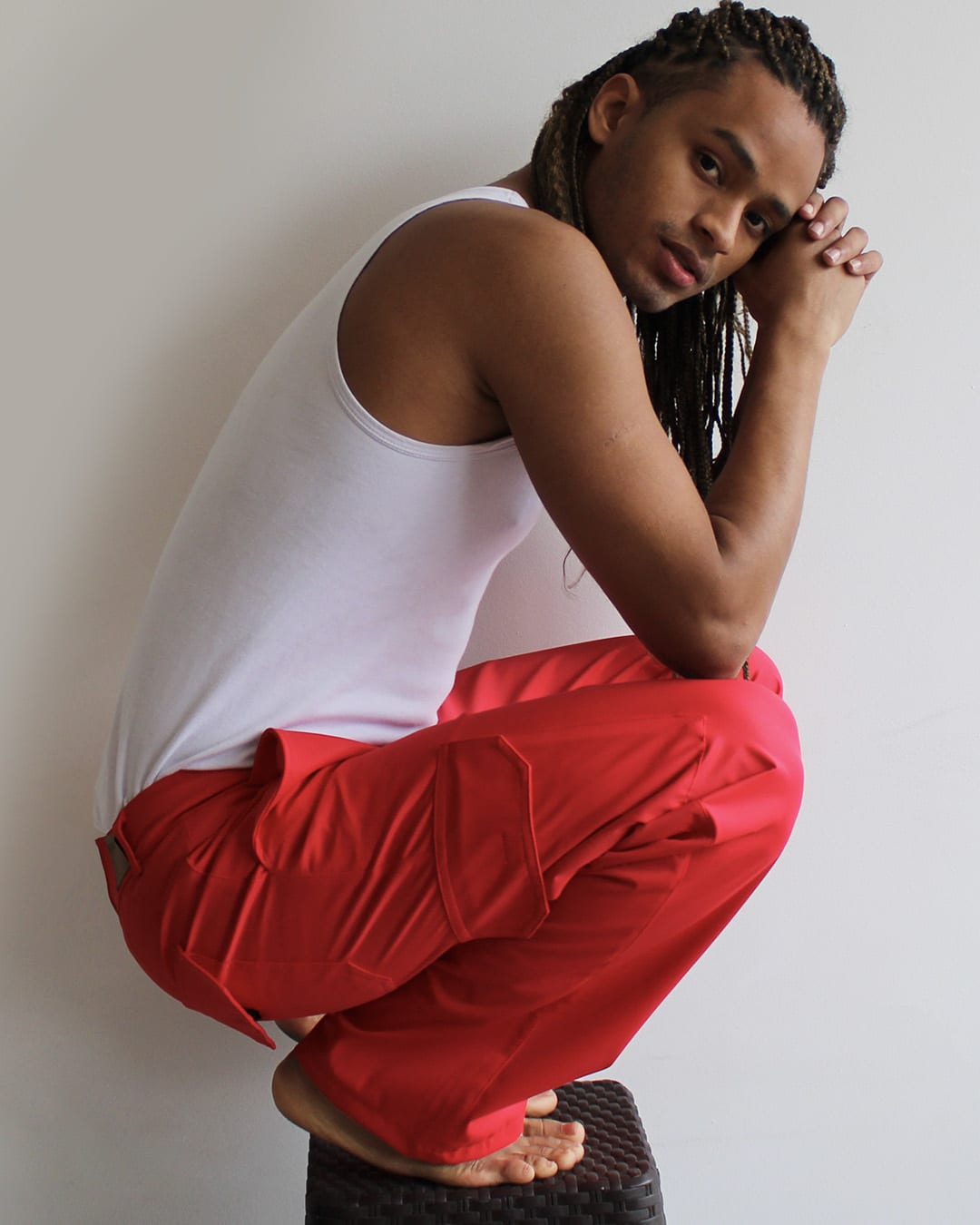 Pantalón Rojo Cargo1