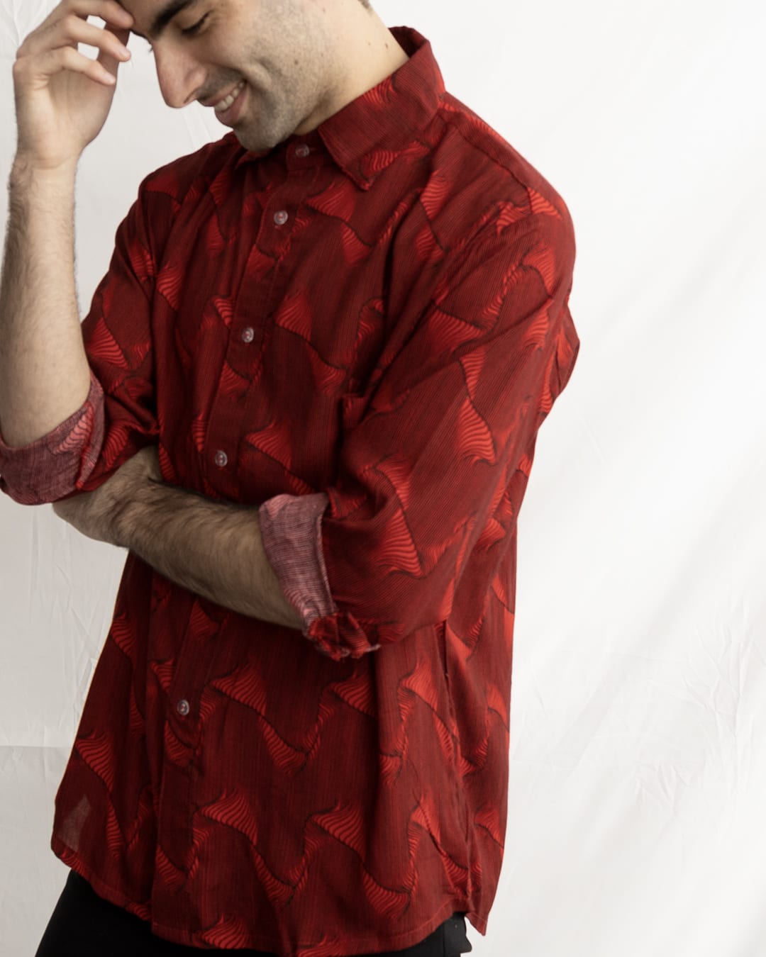 Camisa Viscosa Scarlet Waves3