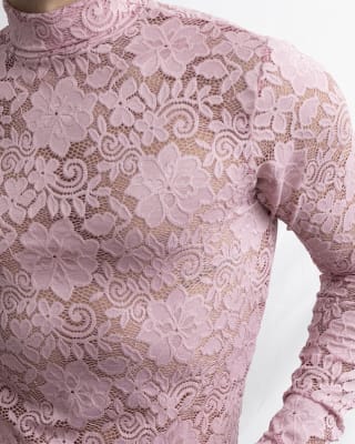 Beatle Encaje Peti Rosa Palo