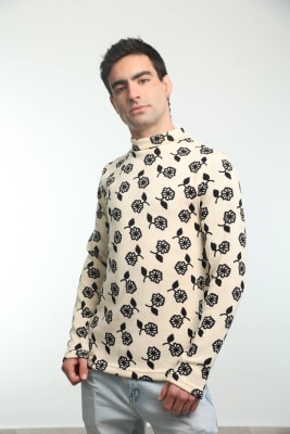 Beatle Lanilla Flores Crema