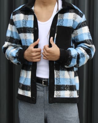 Chaqueta Camisera Azul
