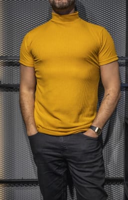 Beatle Manga Corta Canutón Mostaza