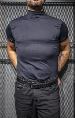 Beatle Manga Corta Canutón Negro