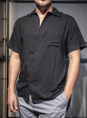 Camisa Viscosa Negra