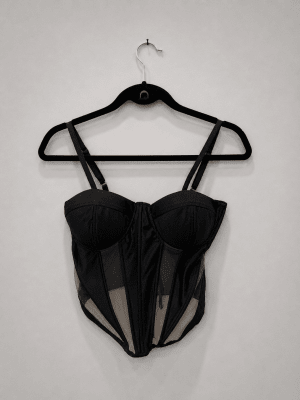 Corsé Negro Raso