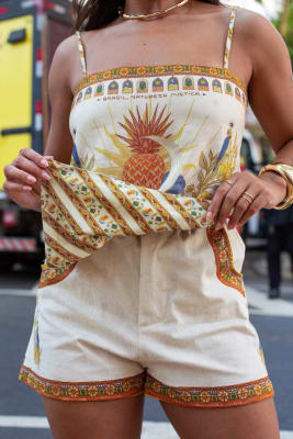 Crop Top Reversible Piña