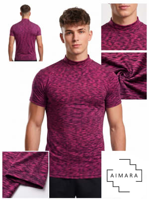 Beatle Lycra Manga Corta Fucsia
