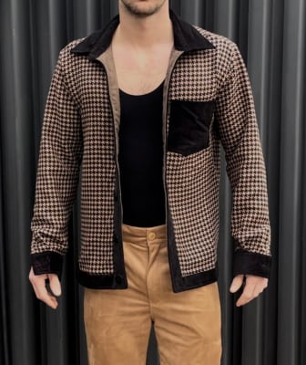 Chaqueta Camisera Café