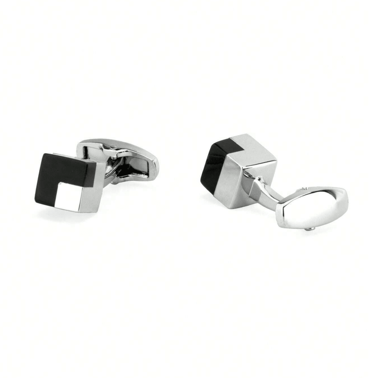 AI Colleras Cuadradas Black & Silver1