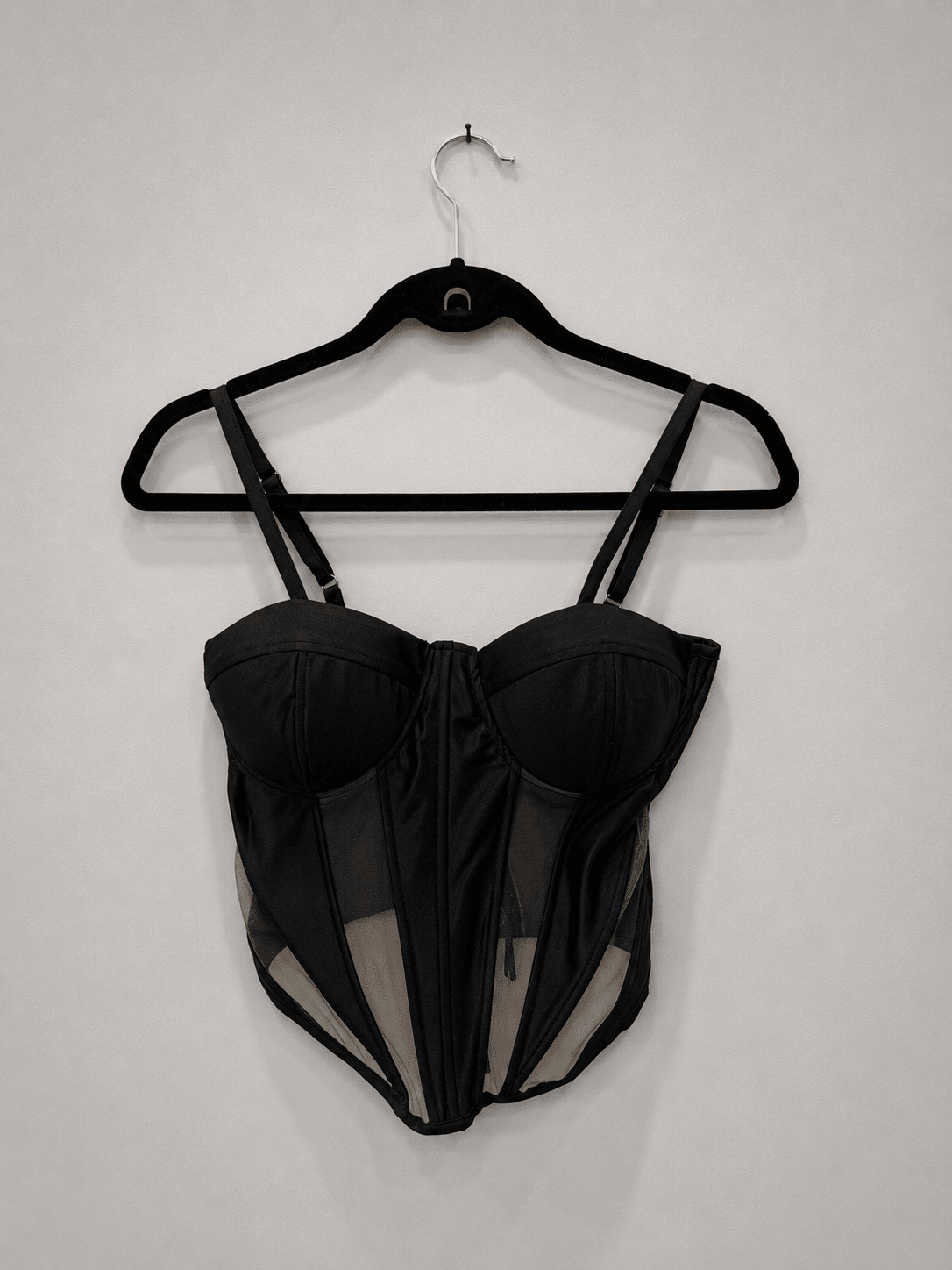 Corsé Negro Raso1