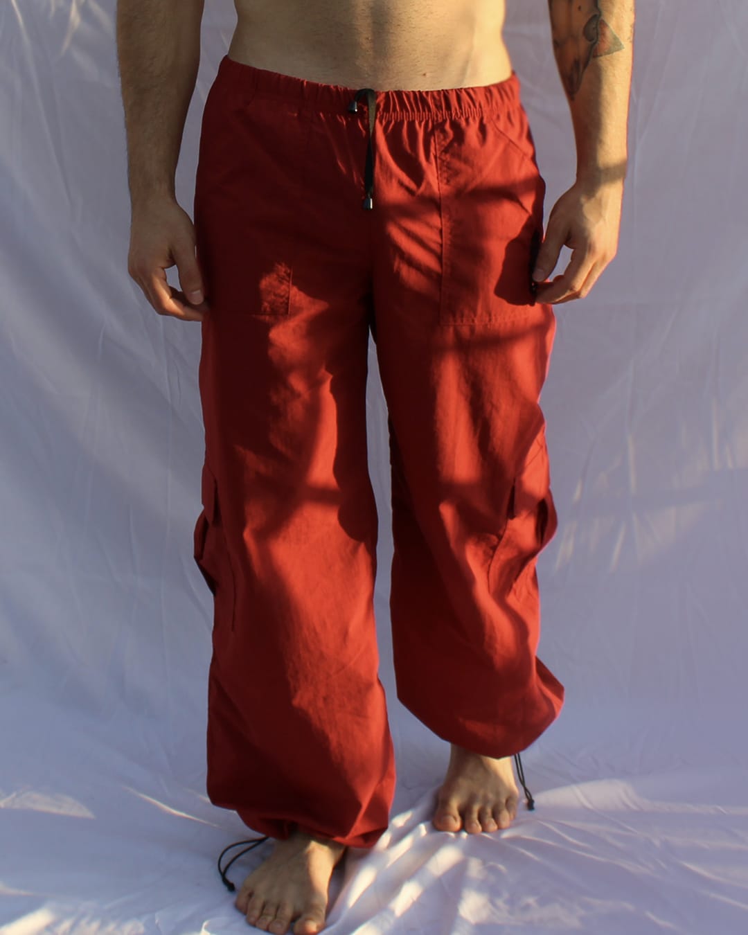 Pantalón Cargo Rojo2