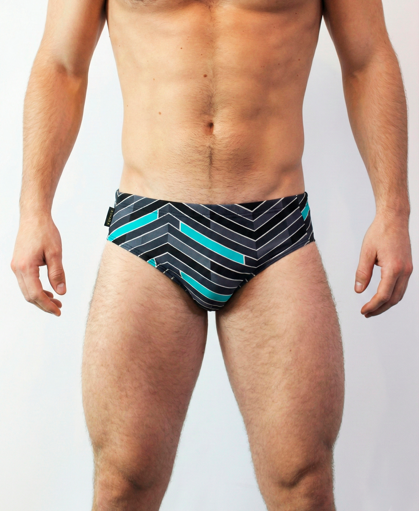 Sunga gris estampada1