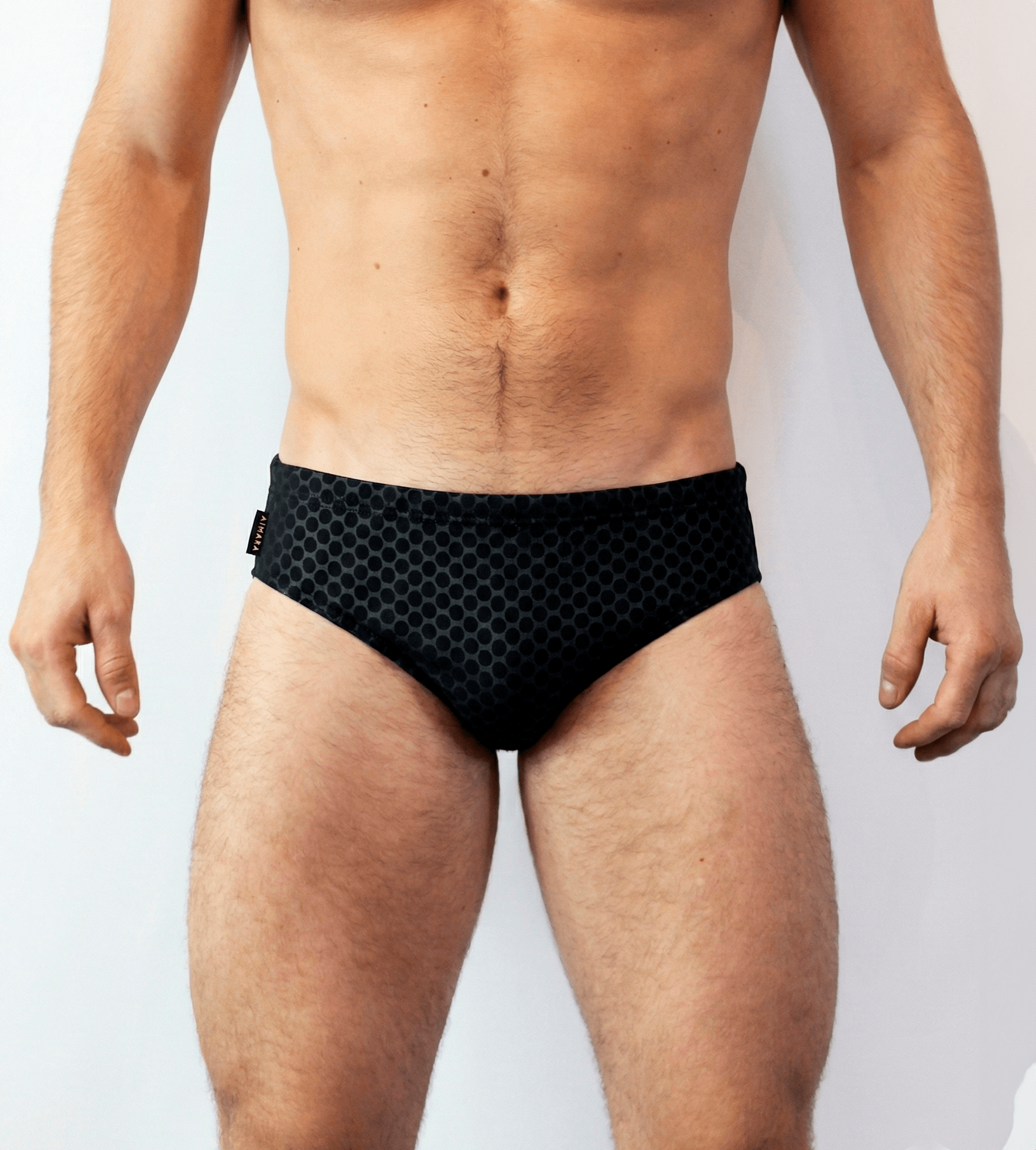 Sunga negra con lunares1