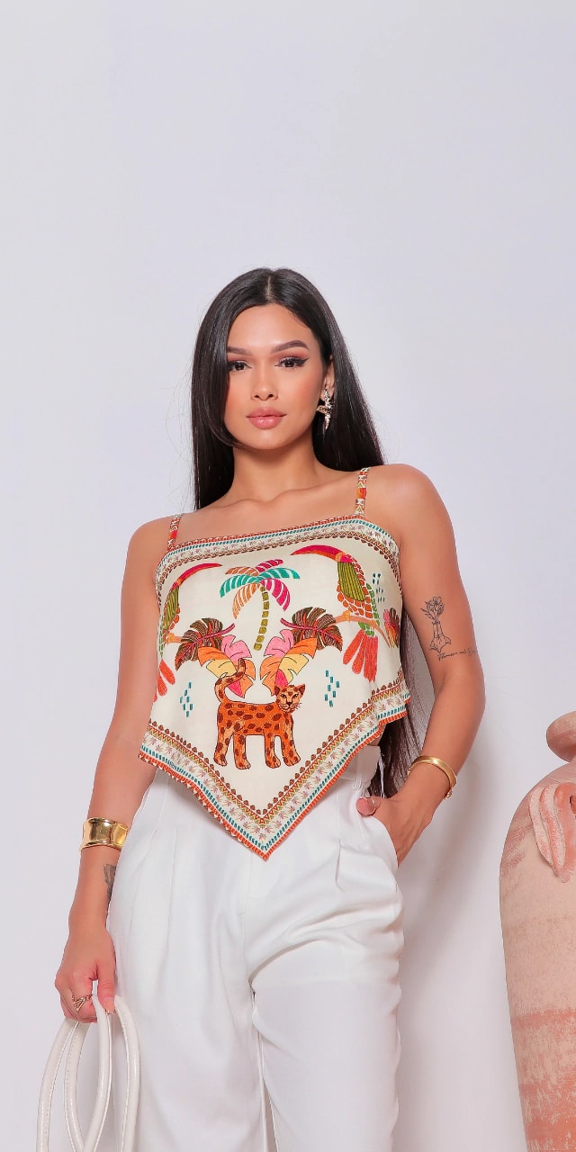 Crop Top Reversible Jungle1