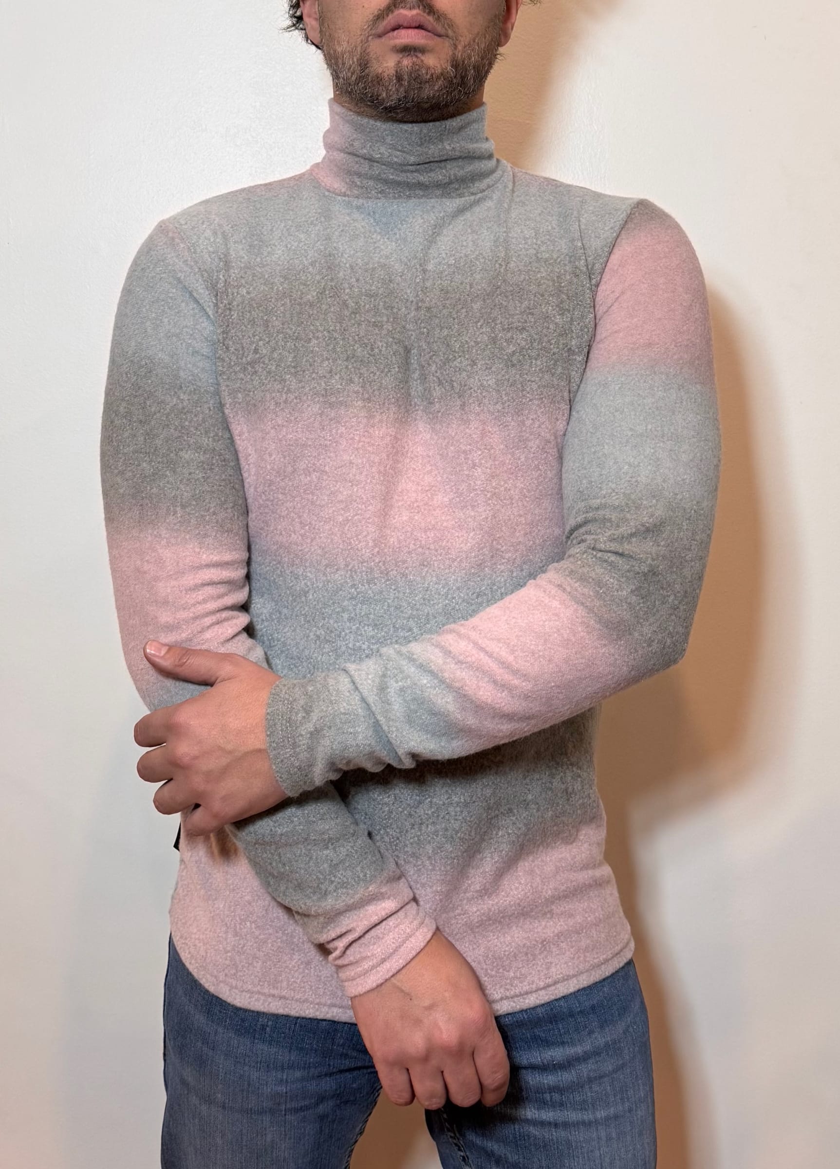 Beatle Lanilla Degradado Gris Rosa1