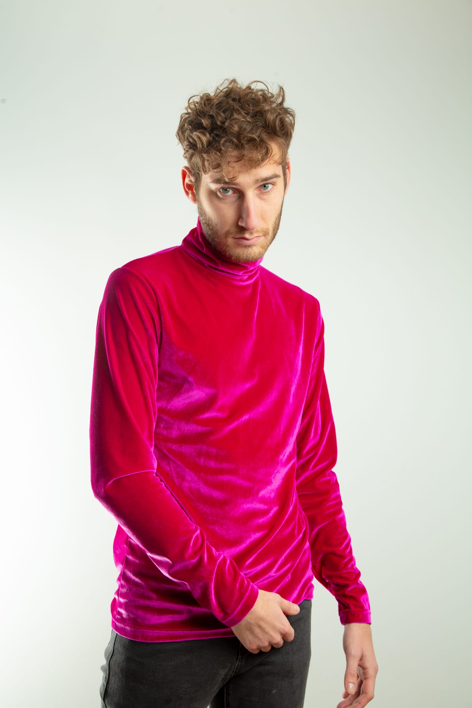 Beatle Terciopelo Magenta2