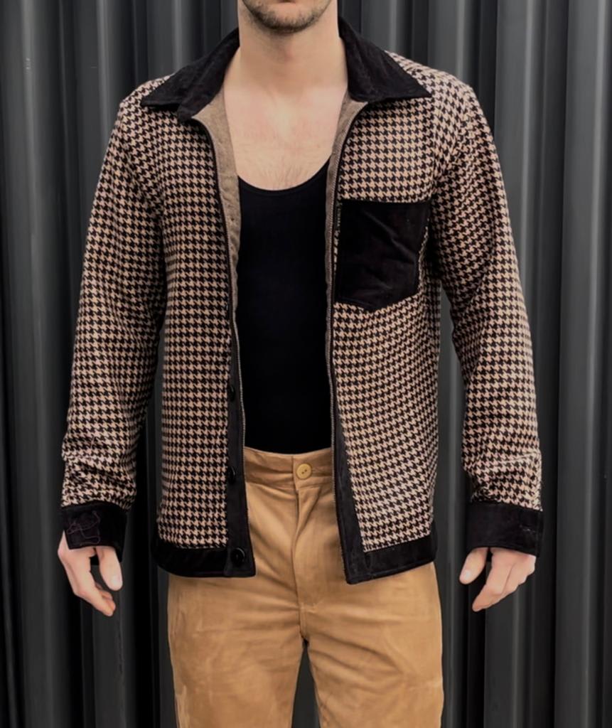 Chaqueta Camisera Café4