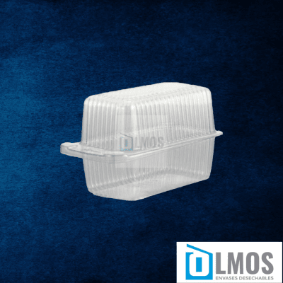 Paquete envase pastel rectangular 100un