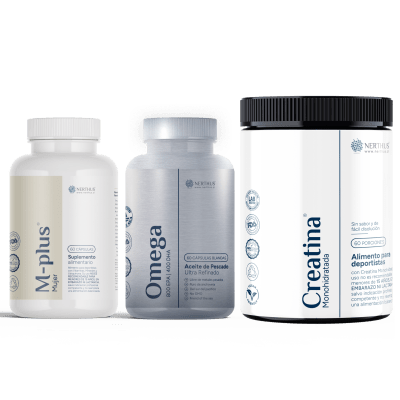 PACK M-Plus | MUJER40+ Omega 3 + Creatina