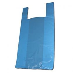 BOLSA CAMISETA AZUL 35X45 100UN