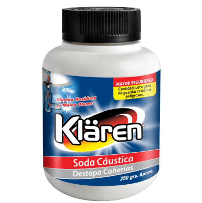 SODA CAUSTICA KLAREN 250GR