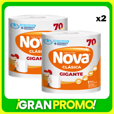 Toalla Nova Clasica 70Mts PROMO X2