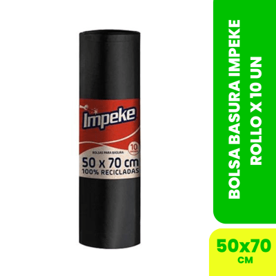 BOLSA PARA BASURA IMPEKE 50X70