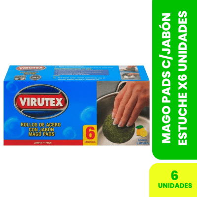MAGO PADS C/JABÓN ESTUCHE X6 UNIDADES