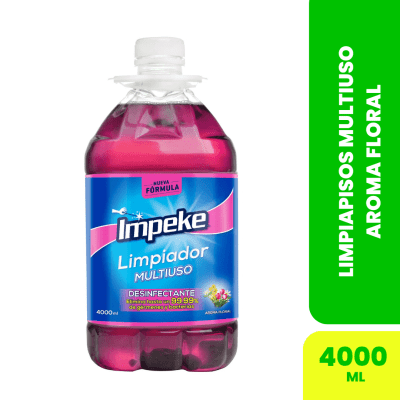 LIMPIAPISOS MULTIUSO AROMA FLORAL 4000 ML - IMPEKE 
