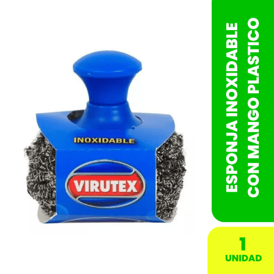 ESPONJA INOXIDABLE CON MANGO PLATINUM