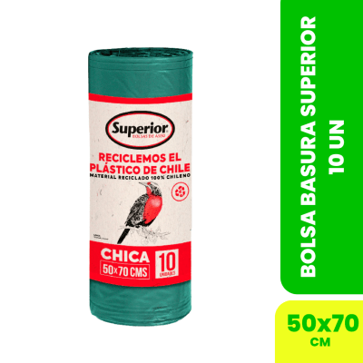 BOLSA BASURA SUPERIOR 50 X 70 10UN