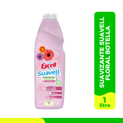 SUAVIZANTE SUAVELL FLORAL BOTELLA 1LT.