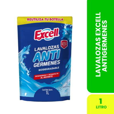 Lavalozas Anti gérmenes Excell D/P 1 Lt.