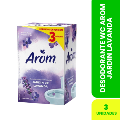 Desodorante WC 3 un Arom Jardín de Lavanda