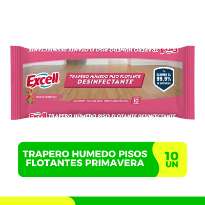 TRAPERO HUMEDO PISOS FLOTANTES PRIMAVERA EXCELL 10 UN