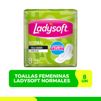 LADYSOFT NORMAL C/ALAS X 8 UN
