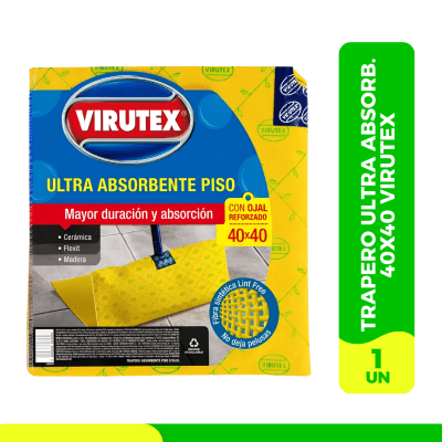 Trapero Ultra Absorbente C/Ojal 40x40 Virutex