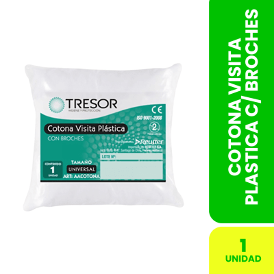COTONA VISITA PLASTICA C/BROCHES