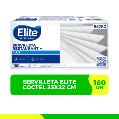 SERVILLETA ELITE RESTAURANT COCTEL X160 23x22 cm