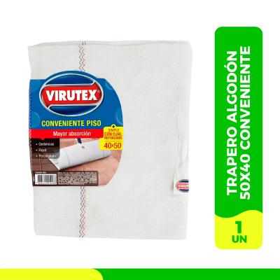 TRAPERO ALGODÓN 50X40 CONVENIENTE VIRUTEX