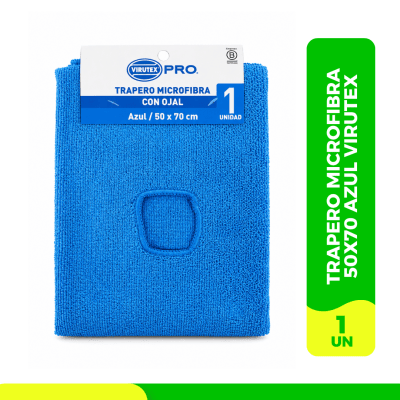Trapero Microfibra C/Ojal 50x70 Azul Virutex