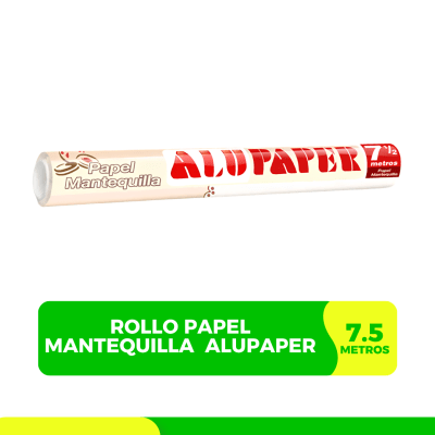 PAPEL MANTEQUILLA 7.5 MT ALUPAPER