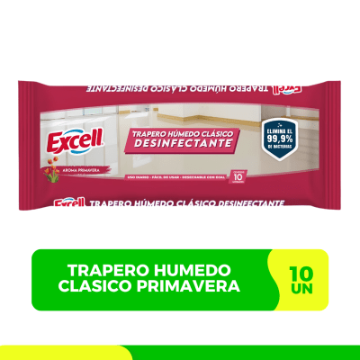 TRAPERO HUMEDO PRIMAVERA  CLASICO EXCELL 10 UN