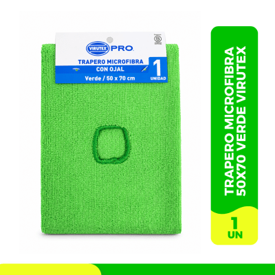 Trapero Microfibra C/Ojal 50x70 Verde Virutex