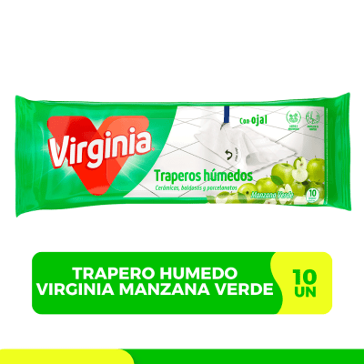 Trapero Húmedo Multiuso Virginia M. Verde 10u